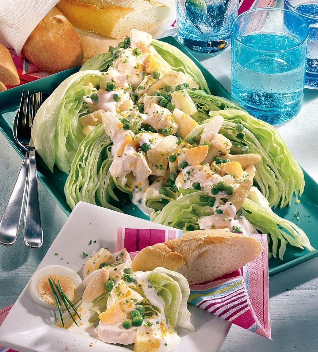 Готовим Appetiziers Creamy Goat Cheese & Chive Wedge Salad