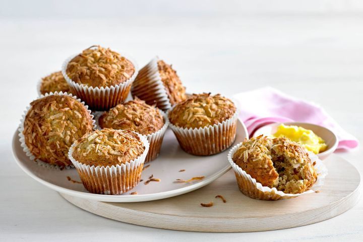 Готовим Desserts Banana, sultana bran and coconut muffins