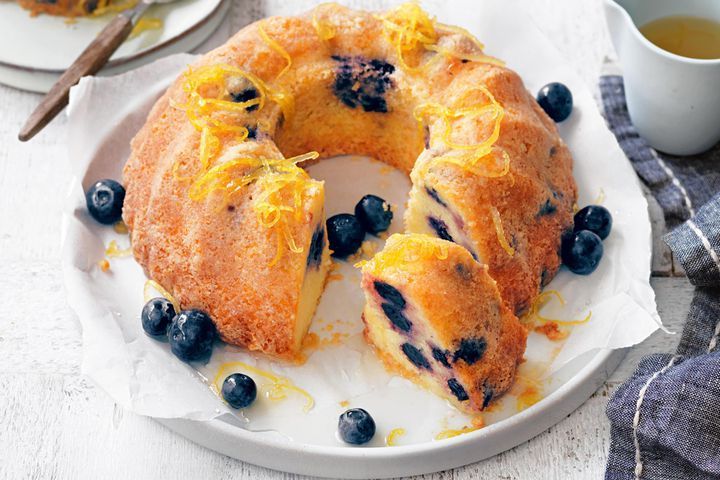 Готовим Desserts Gluten-free lemon and blueberry cake