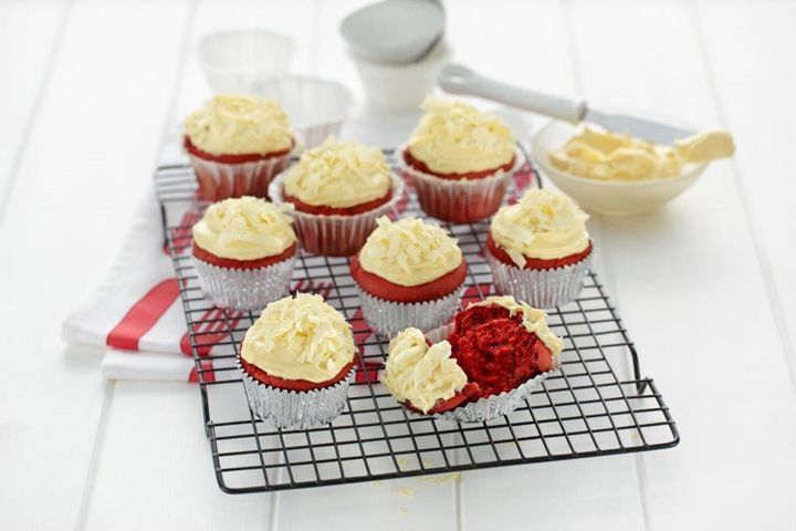 Готовим Desserts Red velvet muffins