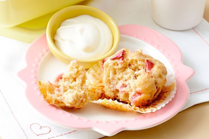 Готовим Desserts Rhubarb muffins