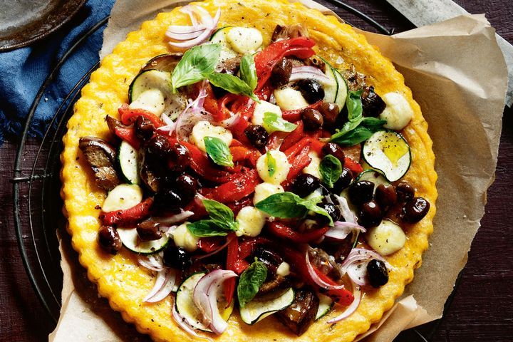 Cooking Meat Antipasto polenta tart