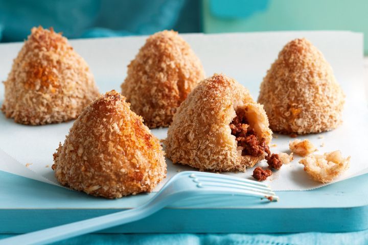 Cooking Meat Arancini