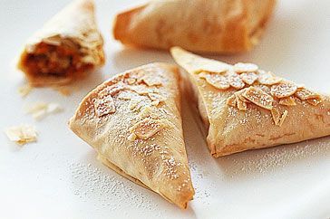 Cooking Meat Bstilla (spiced chicken and almond parcels)