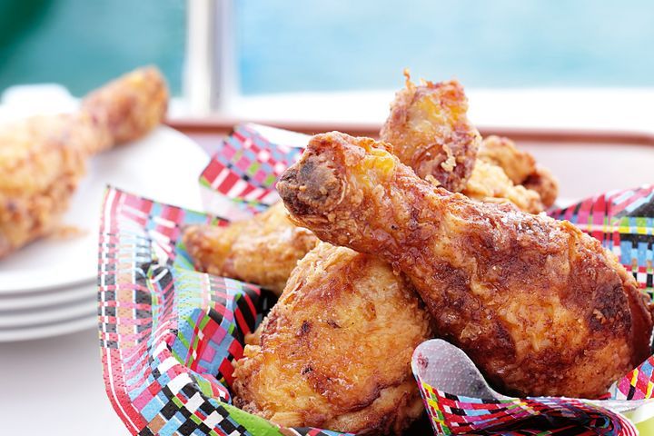 Cooking Meat Buttermilk fried chicken