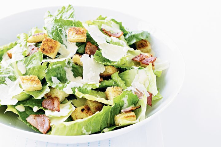 Cooking Meat Caesar salad