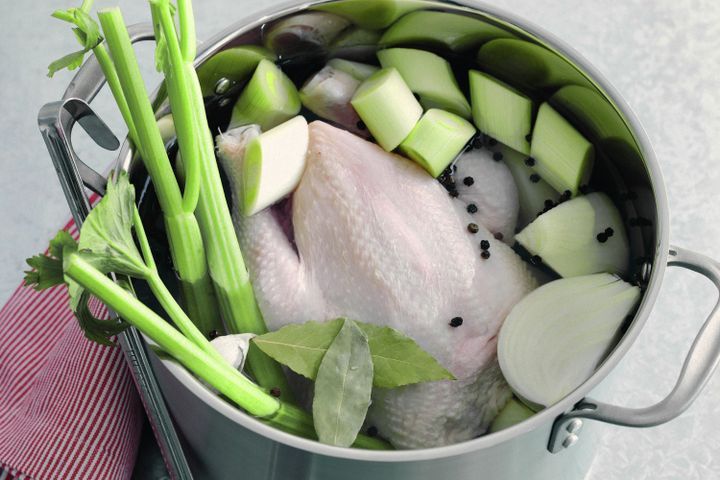 Cooking Meat Chicken stock