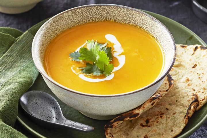 Cooking Meat Ginger-pumpkin soup