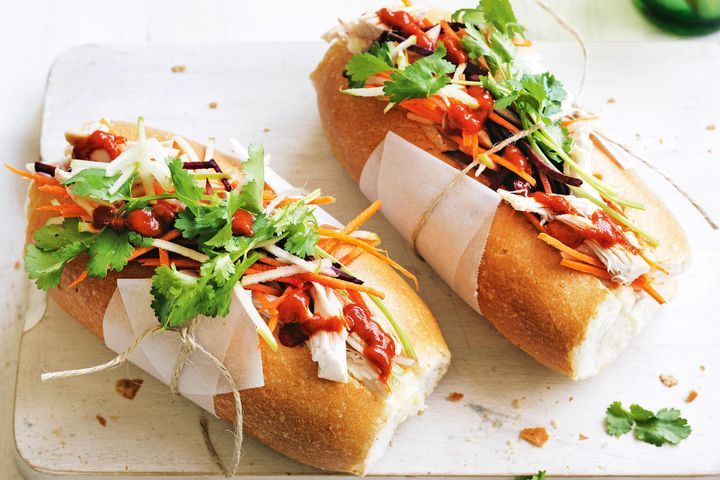 Cooking Meat No-cook chicken Banh mi