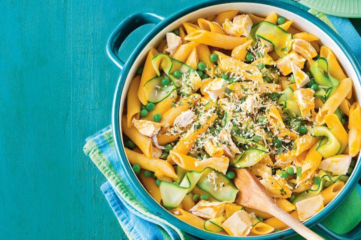 Cooking Meat One-pot chicken and pumpkin penne