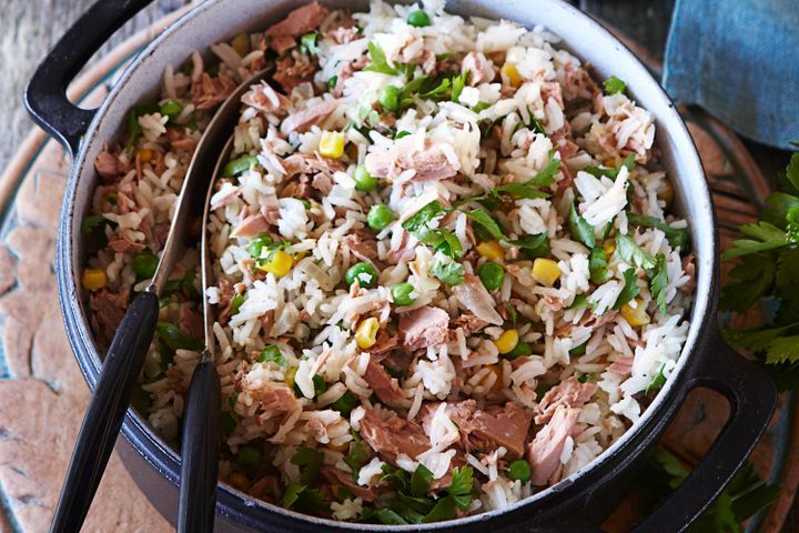 Cooking Meat Simple tuna pilaf