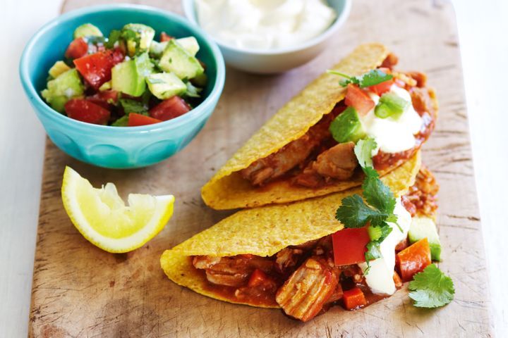 Cooking Meat Smoky pork tacos