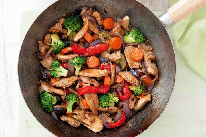 Cooking Meat Sticky Chinese chicken