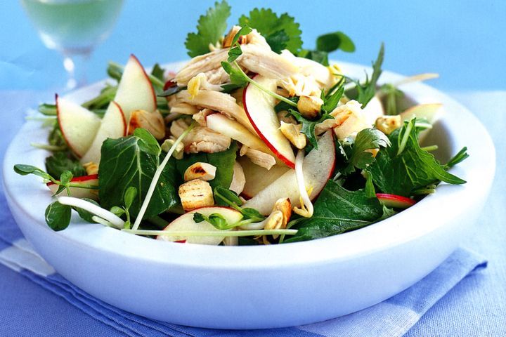 Cooking Meat Thai chicken and nectarine salad with lemongrass dressing