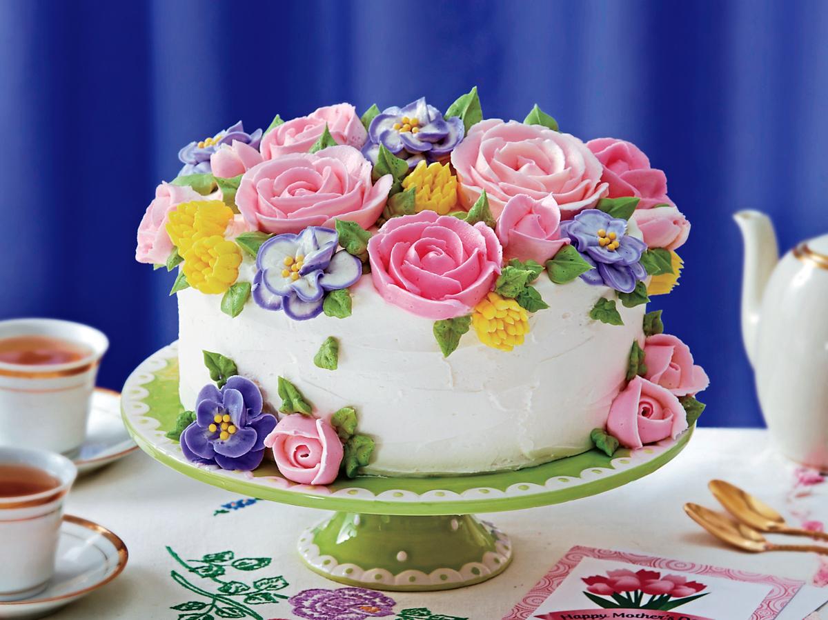 Готовим Desserts Sweet Flower Cake for Mothers Day