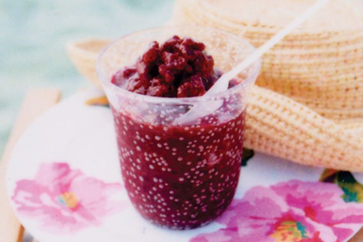 Cooking Coctails Cherry and berry slushies