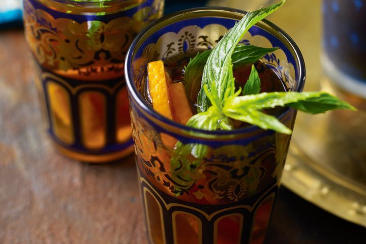 Cooking Coctails Orange mint iced tea