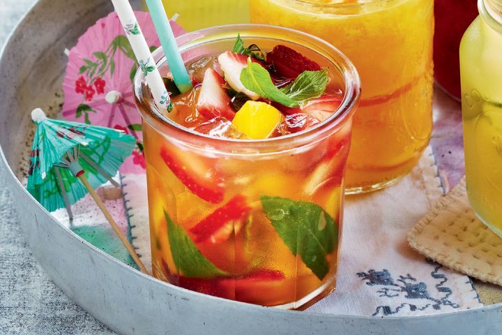 Cooking Coctails Peachy mint iced tea