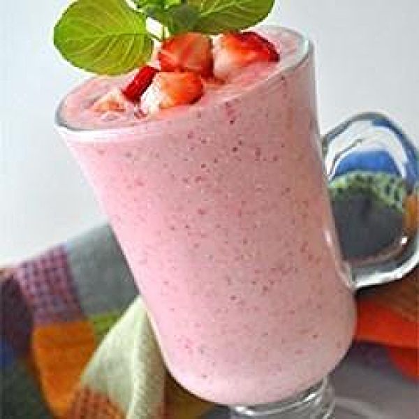 Cooking Coctails Strawberry Oatmeal Breakfast Smoothie