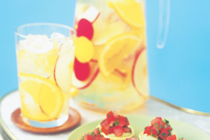 Cooking Coctails White sangria punch