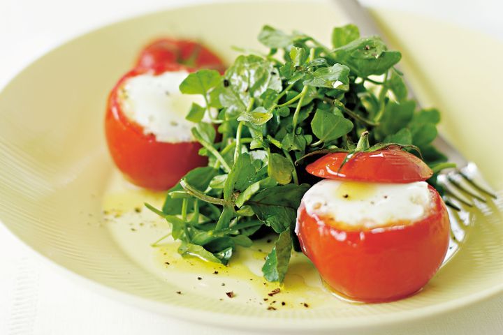 Cooking Appetiziers Baked stuffed tomatoes