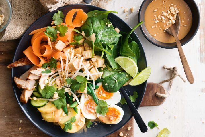 Cooking Appetiziers Chicken gado gado salad