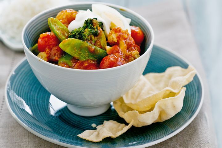 Cooking Eggs Egg and vegetable curry