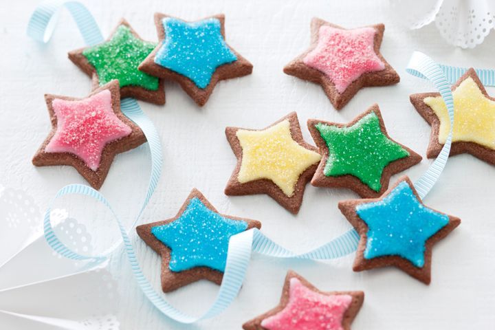 Cooking Appetiziers Gluten-free chocolate shortbread stars