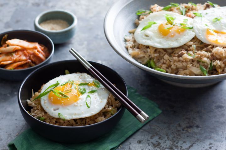 Cooking Appetiziers Korean kimchi rice
