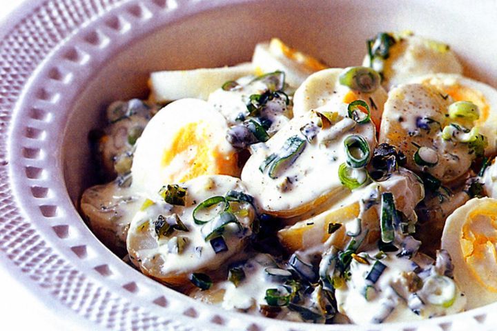 Cooking Eggs Potato and egg salad