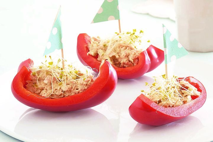 Cooking Fish Capsicum boats