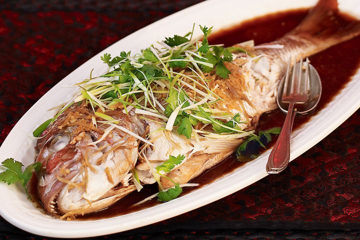 Cooking Fish Chinese-style snapper