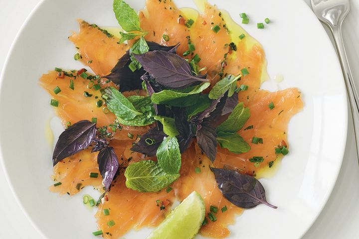 Cooking Fish Coriander and chilli gravlax salad