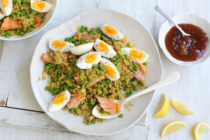 Cooking Fish Couscous and quinoa kedgeree