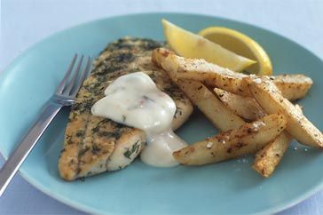 Готовим Fish Dill fish with wedges