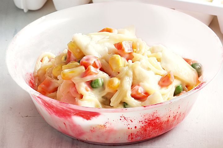 Готовим Fish Fish and vegetables in white sauce (toddler)