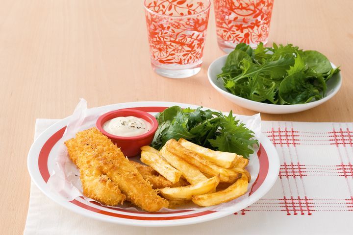Готовим Fish Fish with oven-baked chips