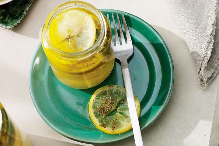 Cooking Fish Greek-style preserved lemons