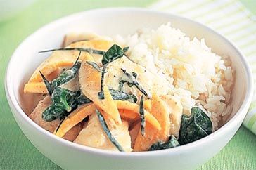 Готовим Fish Green fish curry with mango