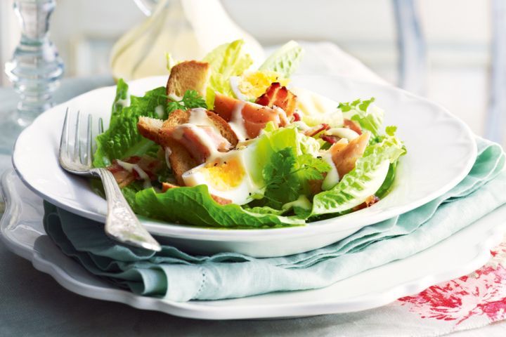 Cooking Fish Hot-smoked trout caesar salad