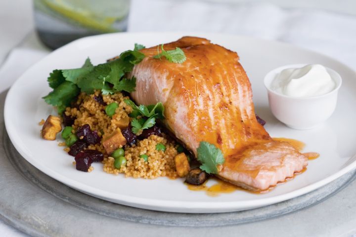 Cooking Fish Jewelled couscous with ocean trout