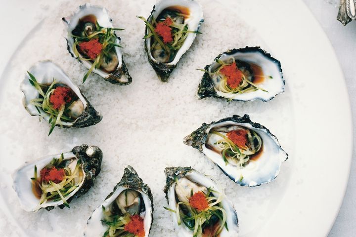 Cooking Fish Oysters with Japanese dressing