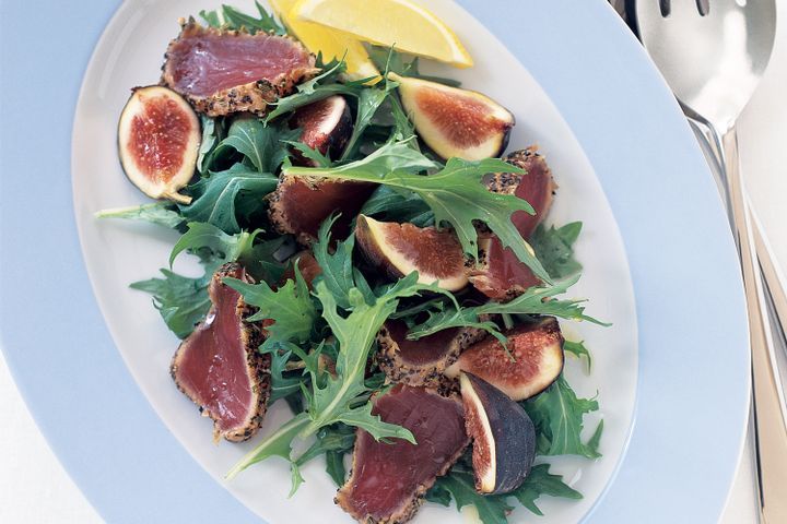 Cooking Fish Pepper & fennel-crusted tuna with figs