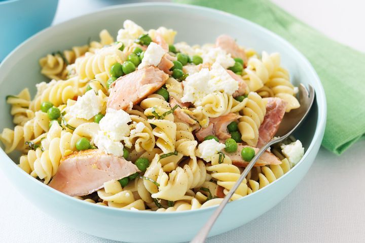 Cooking Fish Salmon and ricotta pasta