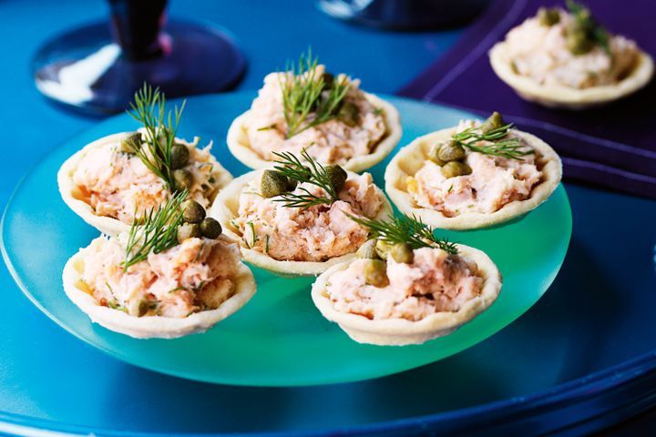Cooking Fish Salmon & caper tartlets