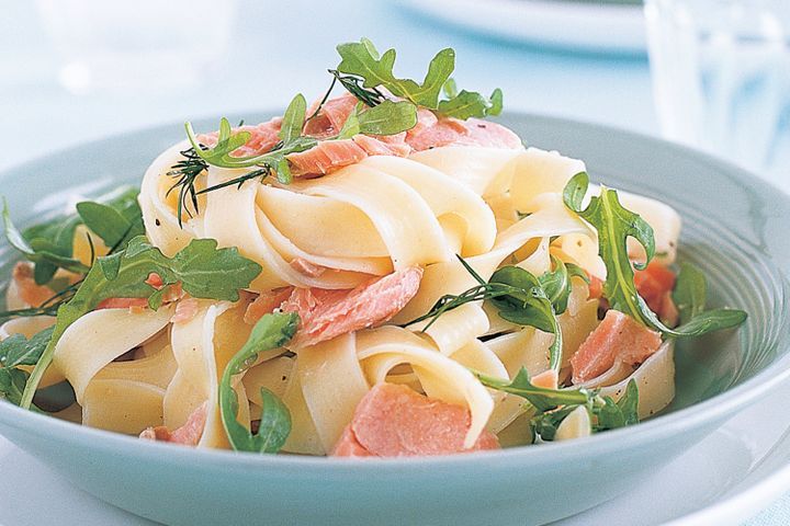 Cooking Fish Smoked ocean trout and dill pasta