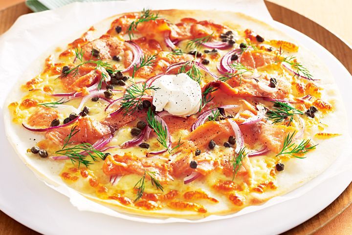 Cooking Fish Smoked salmon pizza