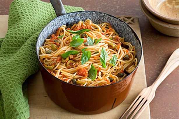 Cooking Fish Spaghetti alla puttanesca