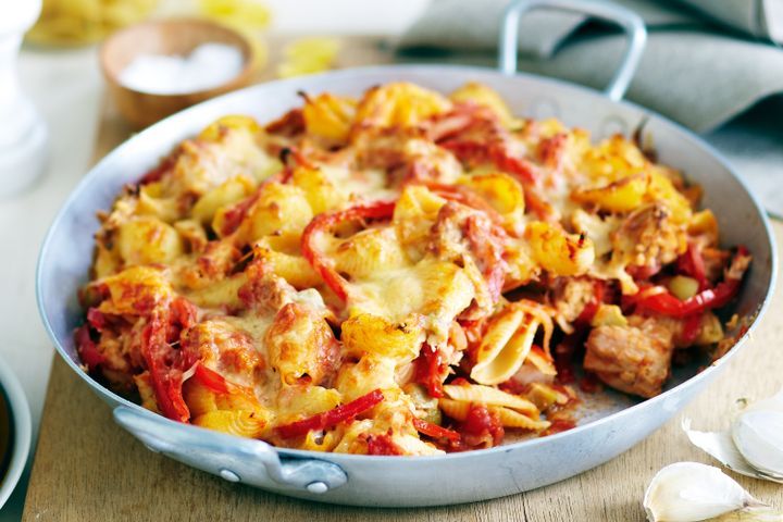 Cooking Fish Spanish tuna pasta bake