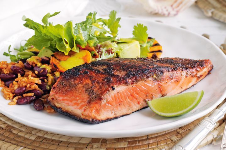 Cooking Fish Spiced barbecue salmon